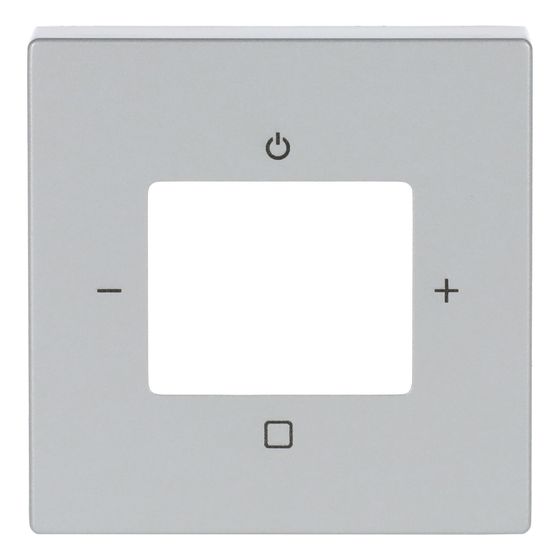 Busch Jäger Zentralscheibe alusilber 8252-83-101 für Busch-Radio DAB+ 8215 U-101 Btconnect DAB+ 8217 U-101 iNet 8216 U