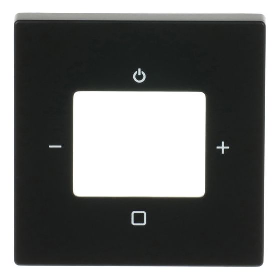 Busch Jäger Zentralscheibe schwarz 8252-885-101 matt für Busch-Radio DAB+ 8215 U-101 Btconnect DAB+ 8217 U-101 iNet 8216 U