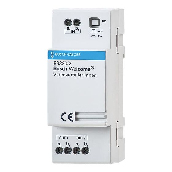 Busch Jäger Videoverteiler Innen REG 83320/2 90x36x65mm