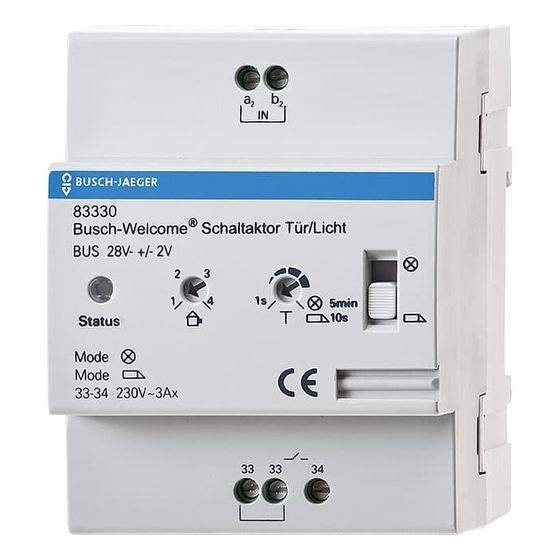 Busch Jäger Schaltaktor Tür Licht REG 83330 90x72x65mm
