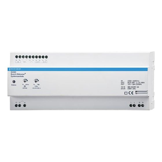 Busch Jäger Systemzentrale REG 83300 Versorgungs und Steuergerät der Busch-Welcome Anlage 90x216x65mm