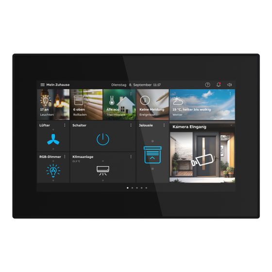 Busch Jäger Busch-OneTouch 7 M2249-2B-03 Zentrales 7 Zoll Bedienpanel für Busch-Welcome 2-Draht und IP schwarz