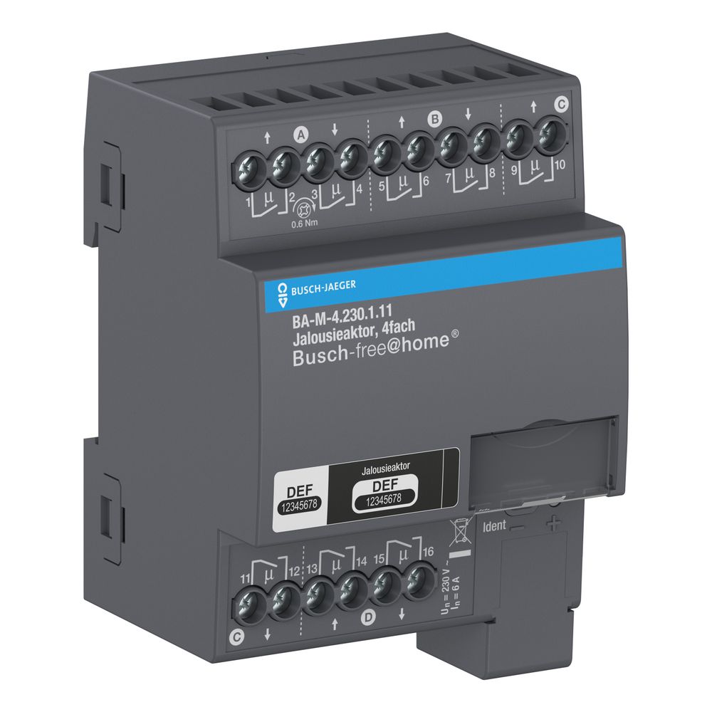 Busch Jäger Jalousieaktor 4fach BA-M-4.230.1.11 230V REG... BJ-2CDG510028R0021 4053546111286 (Abb. 3)