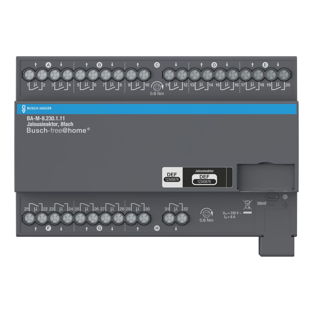 Busch Jäger Jalousieaktor 8fach BA-M-8.230.1.11 230V REG... BJ-2CDG510029R0021 4053546111293 (Abb. 2)