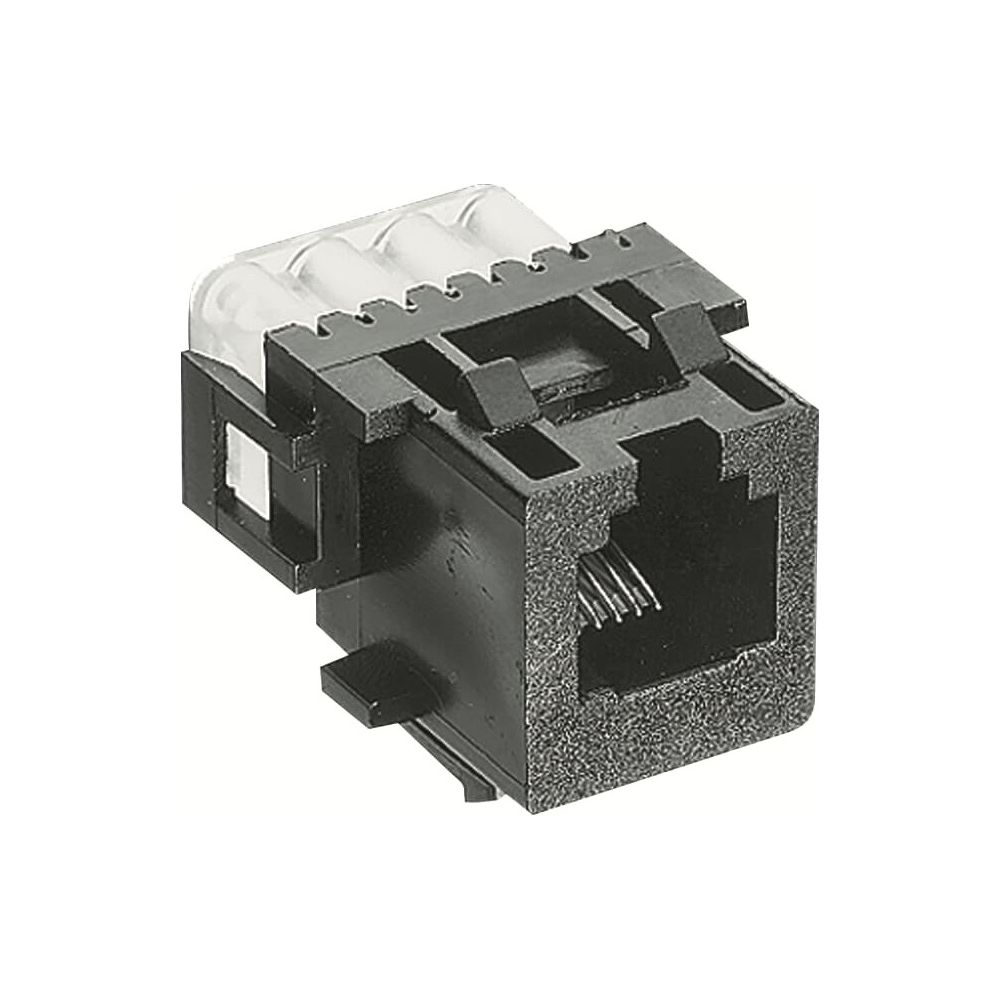 Busch Jäger Modular Jack Buchse 0211 8polig Kat 3 RJ45 schwarz... BJ-2CKA000225A0086 4011395535806 (Abb. 1)