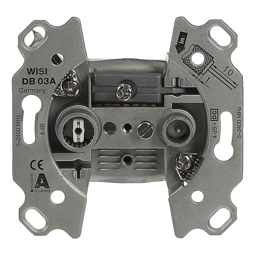 Busch Jäger UP Antennen-Stichdose 0230-101 2 Anschlüsse für analoge und digitale Üb... BJ-2CKA000230A0250 4011395809006 (Abb. 1)