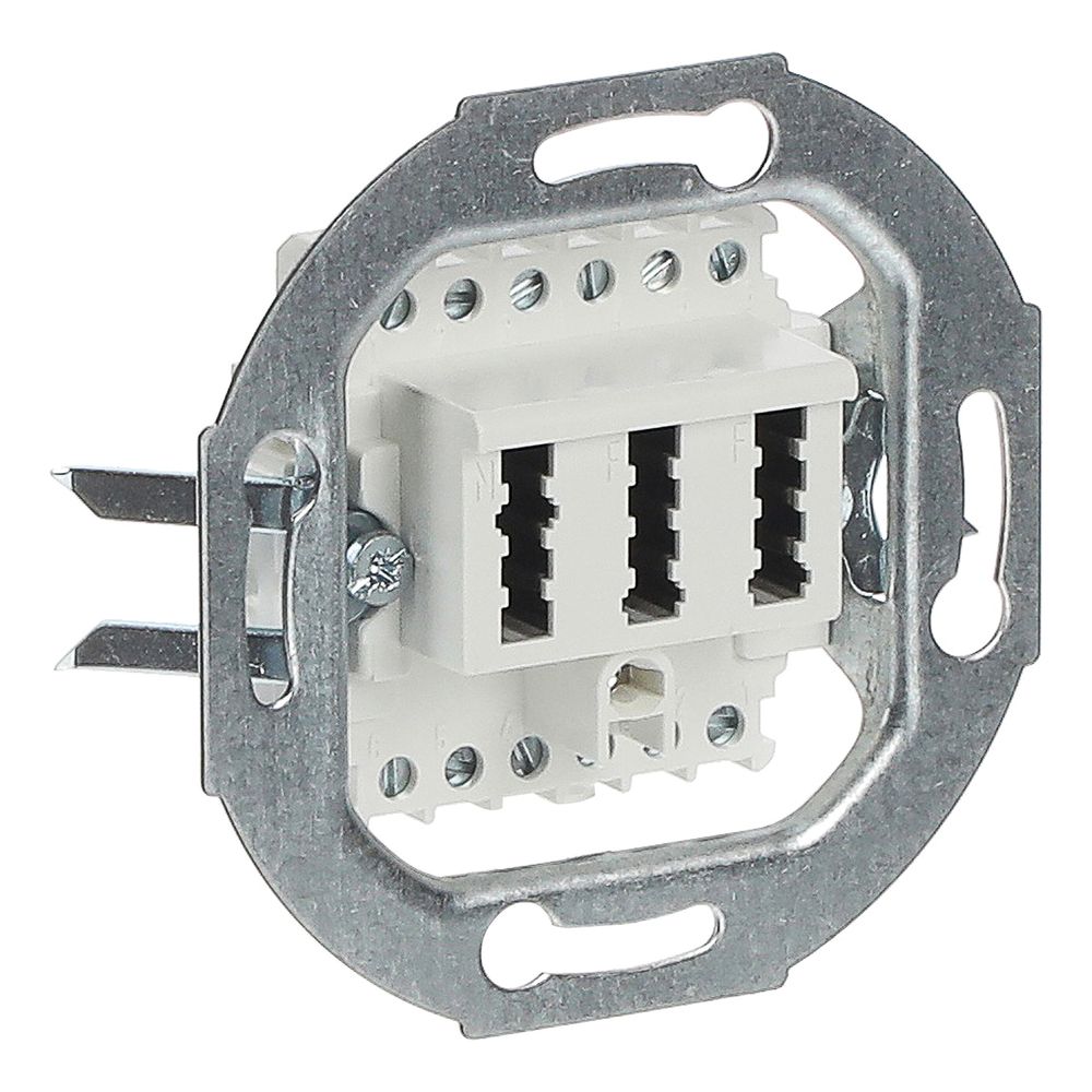 Busch Jäger TAE-Anschlussdose 0242/04 2x6/6 NFF alpinweiß für 2 Telefone und 1 Date... BJ-2CKA000230A0389 4011395090558 (Abb. 3)