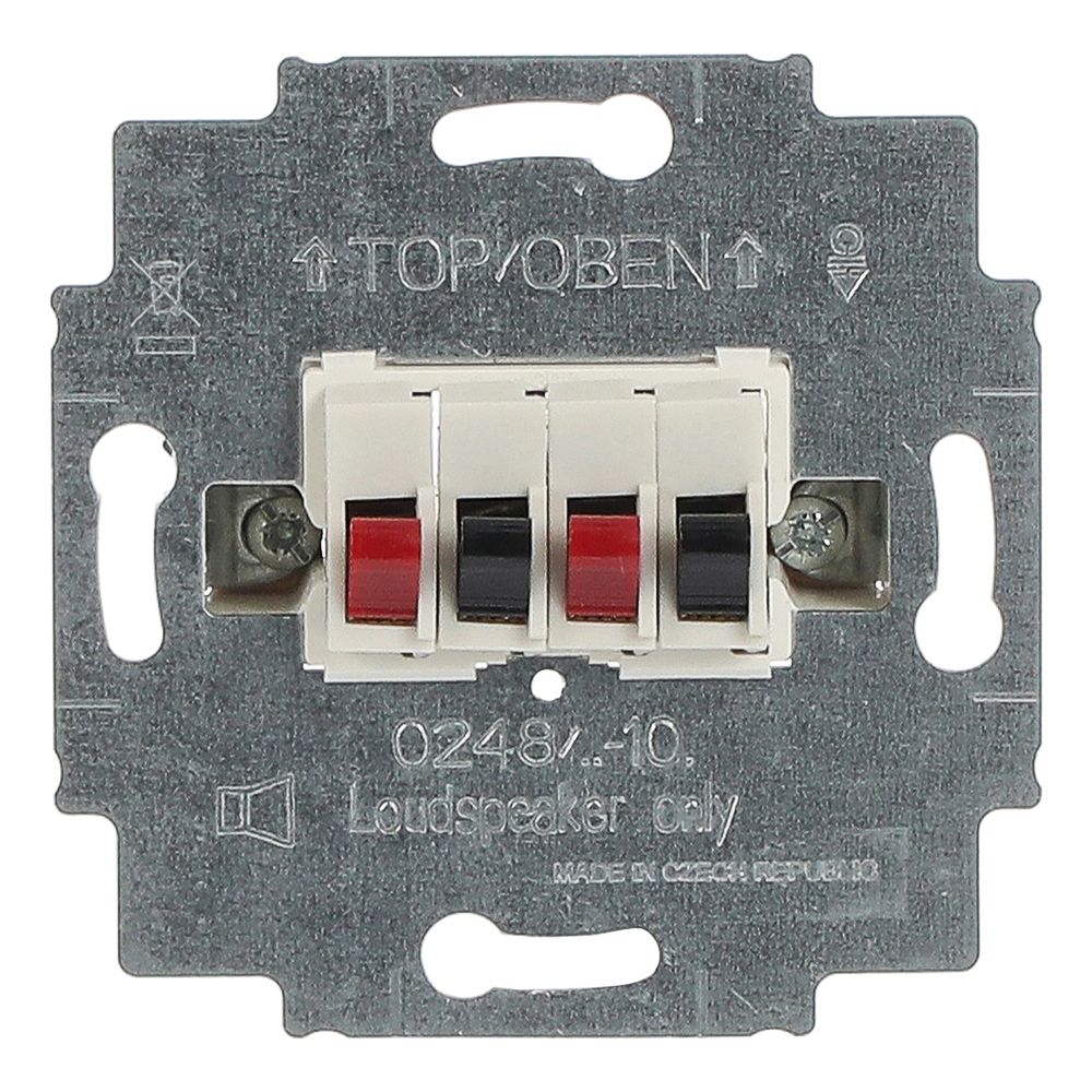 Busch Jäger Lautsprecher-Anschlussdose 0248/02-101 4-fach weiß... BJ-2CKA000230A0402 4011395136782 (Abb. 1)
