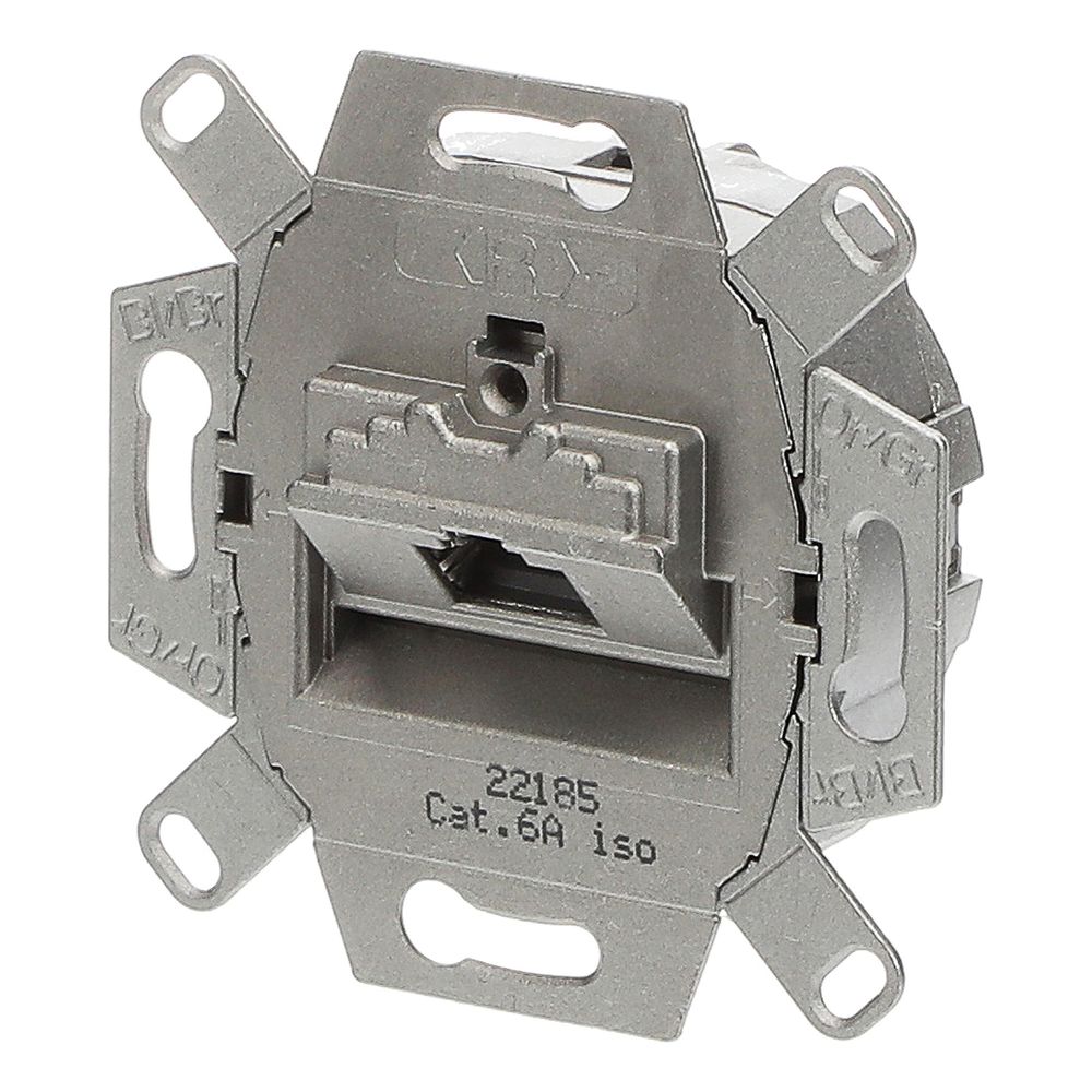 Busch Jäger UAE-Anschlussdosen Kat. 0218/11-101 1fach metall RJ45... BJ-2CKA000230A0409 4011395163856 (Abb. 2)