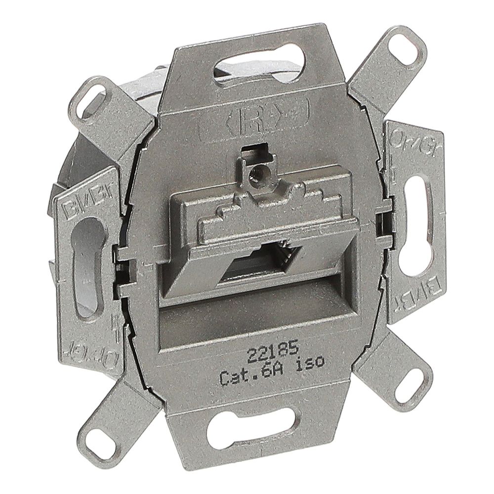 Busch Jäger UAE-Anschlussdosen Kat. 0218/11-101 1fach metall RJ45... BJ-2CKA000230A0409 4011395163856 (Abb. 3)