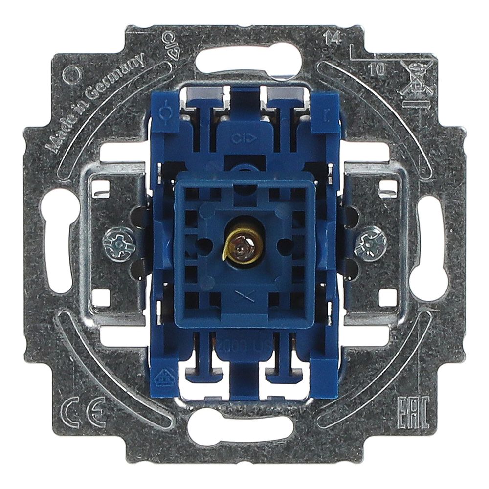Busch Jäger UP Kontroll 2000/2UK Ausschalter Kontrollschalter 2-polig mit Glimmlamp... BJ-2CKA001022A0656 4011395780503 (Abb. 1)