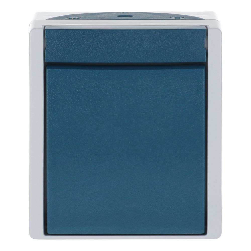 Busch Jäger APWG ocean Wippschalter 2-polig grau/blaugrün 2601/2W-53 IP 44 Nennstro... BJ-2CKA001085A1605 4011395992517 (Abb. 1)