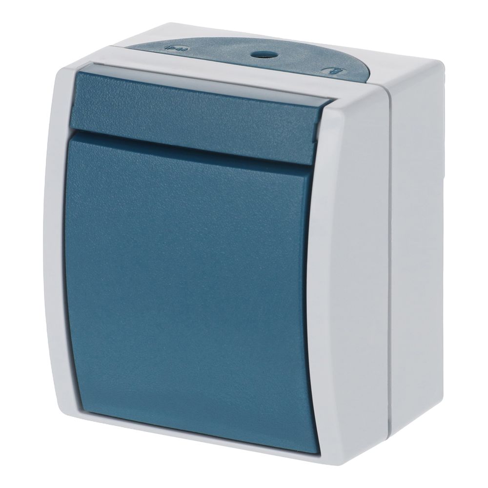 Busch Jäger APWG ocean Wippschalter 2-polig grau/blaugrün 2601/2W-53 IP 44 Nennstro... BJ-2CKA001085A1605 4011395992517 (Abb. 2)