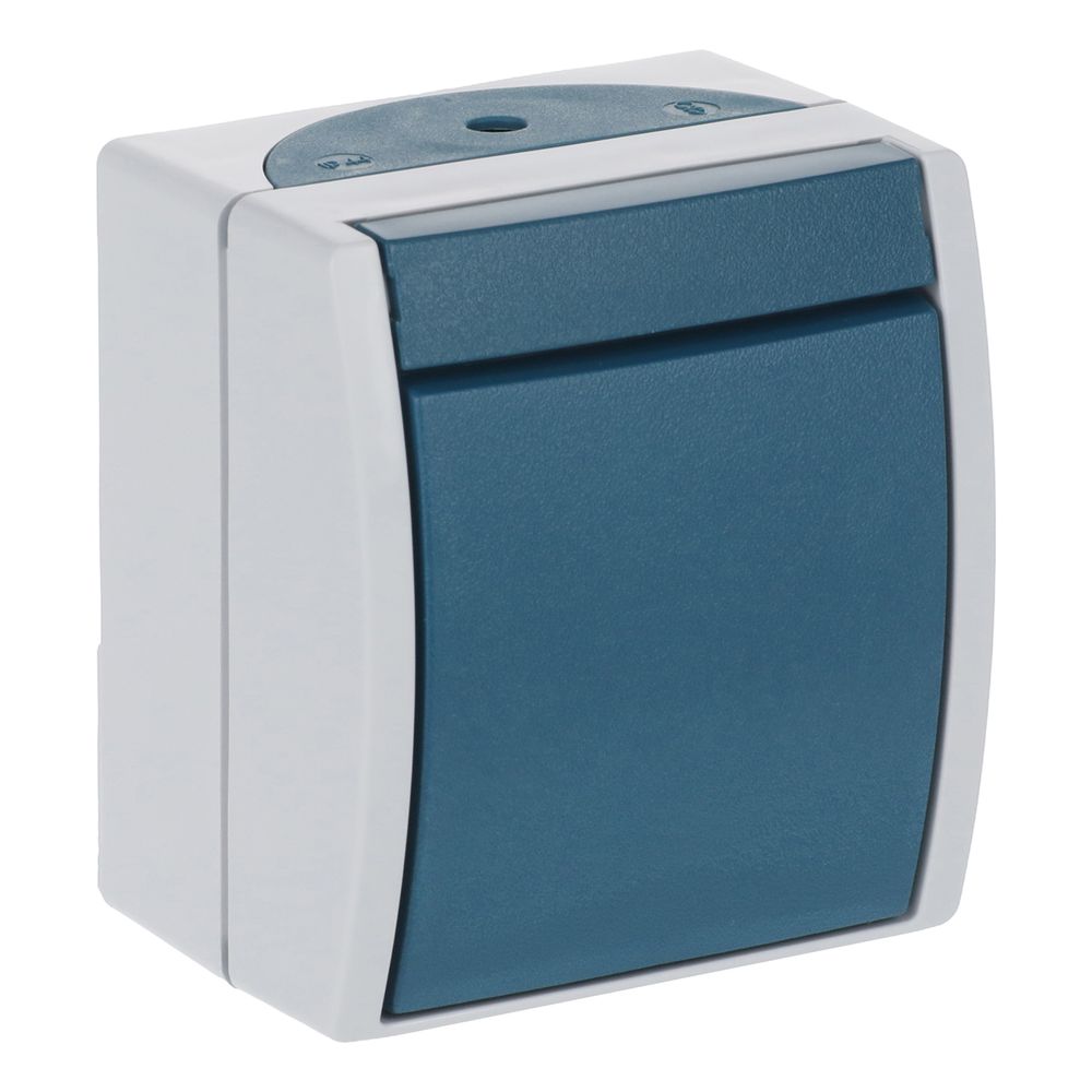 Busch Jäger APWG ocean Wippschalter 2-polig grau/blaugrün 2601/2W-53 IP 44 Nennstro... BJ-2CKA001085A1605 4011395992517 (Abb. 3)