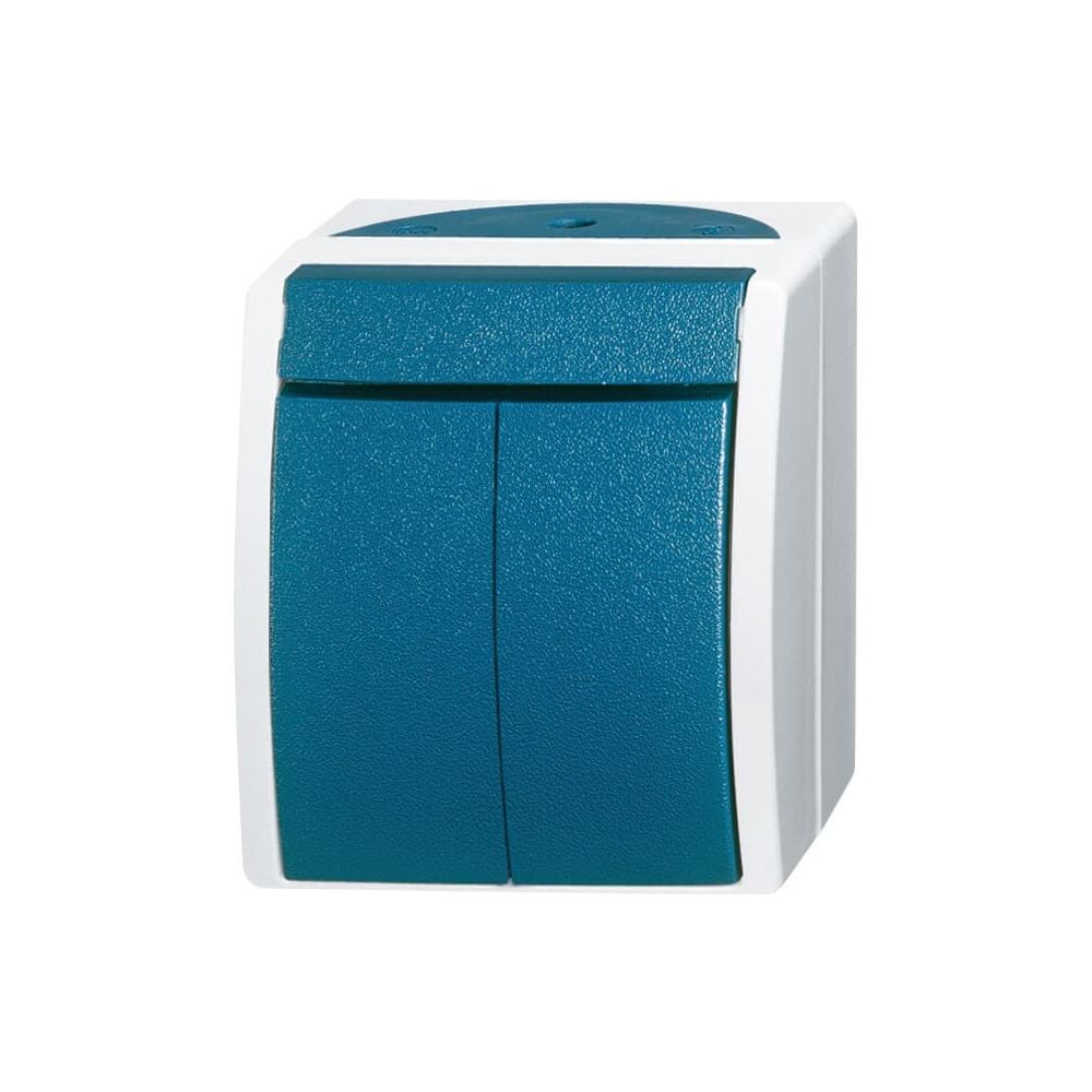 Busch Jäger APWG ocean AP Serien 2601/5W-53 grau/blaugrün Wippschalter... BJ-2CKA001085A1606 4011395992531 (Abb. 1)
