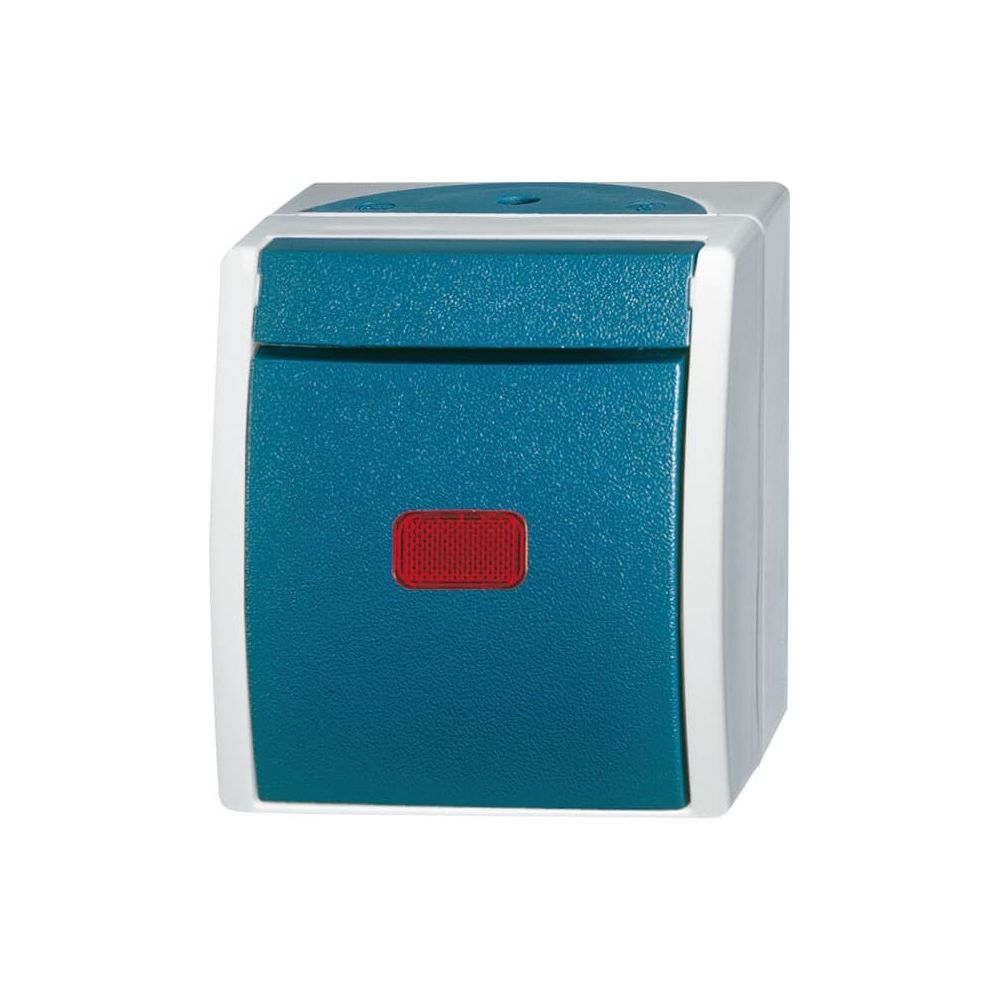 Busch Jäger APWG ocean Kontroll 2601/6SKW-53 Wippkontrollschalter grau/blaugrün... BJ-2CKA001085A1607 4011395992555 (Abb. 1)
