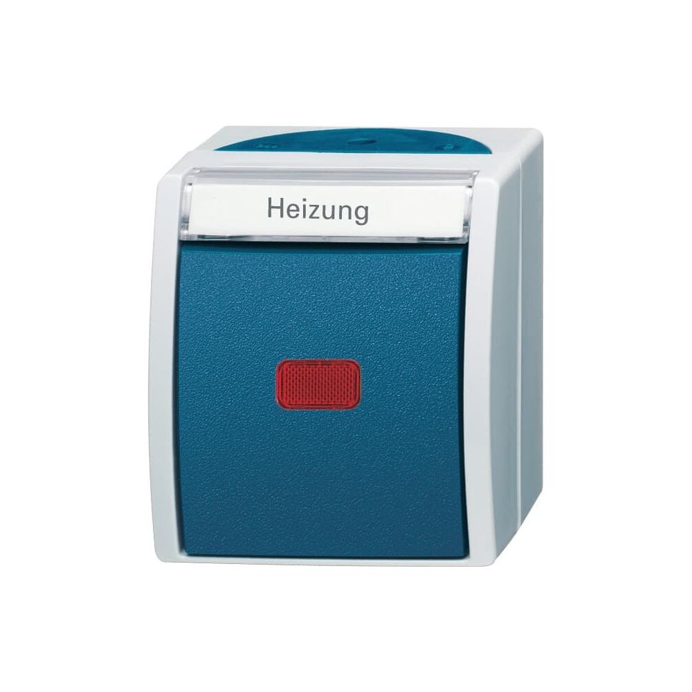 Busch Jäger APWG ocean Heizung 2601/2SKWNH-53 Notschalter 2polig grau/blaugrün... BJ-2CKA001085A1610 4011395992609 (Abb. 1)