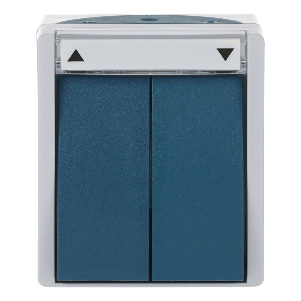 Busch Jäger APWG ocean Jalousie 2601/4W-53 1polig Schalter grau/blaugrün... BJ-2CKA001085A1612 4011395992647 (Abb. 1)