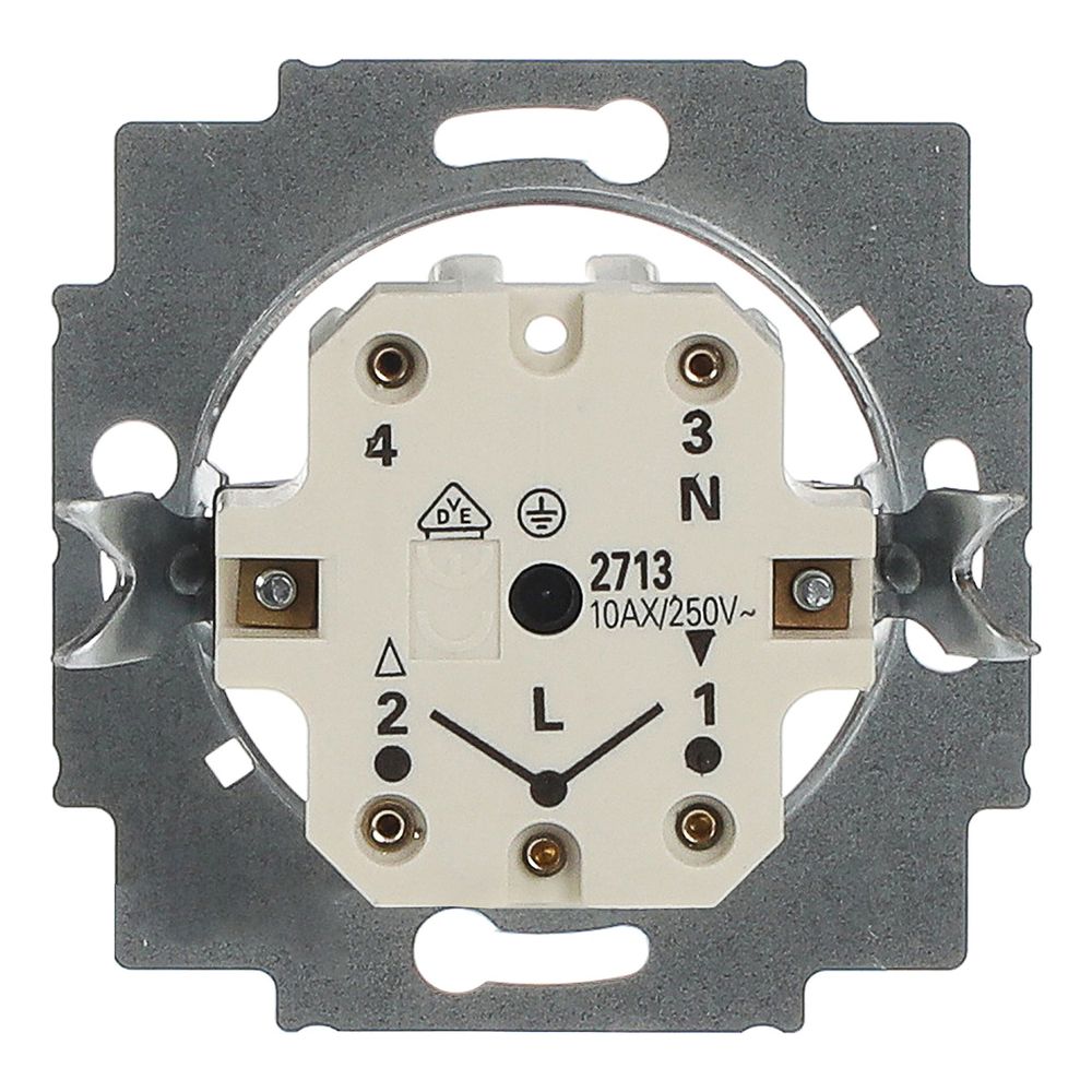 Busch Jäger UP Jalousie-Schalter 2713U Drehgriff 1polig +N +E... BJ-2CKA001101A0542 4011395040904 (Abb. 4)