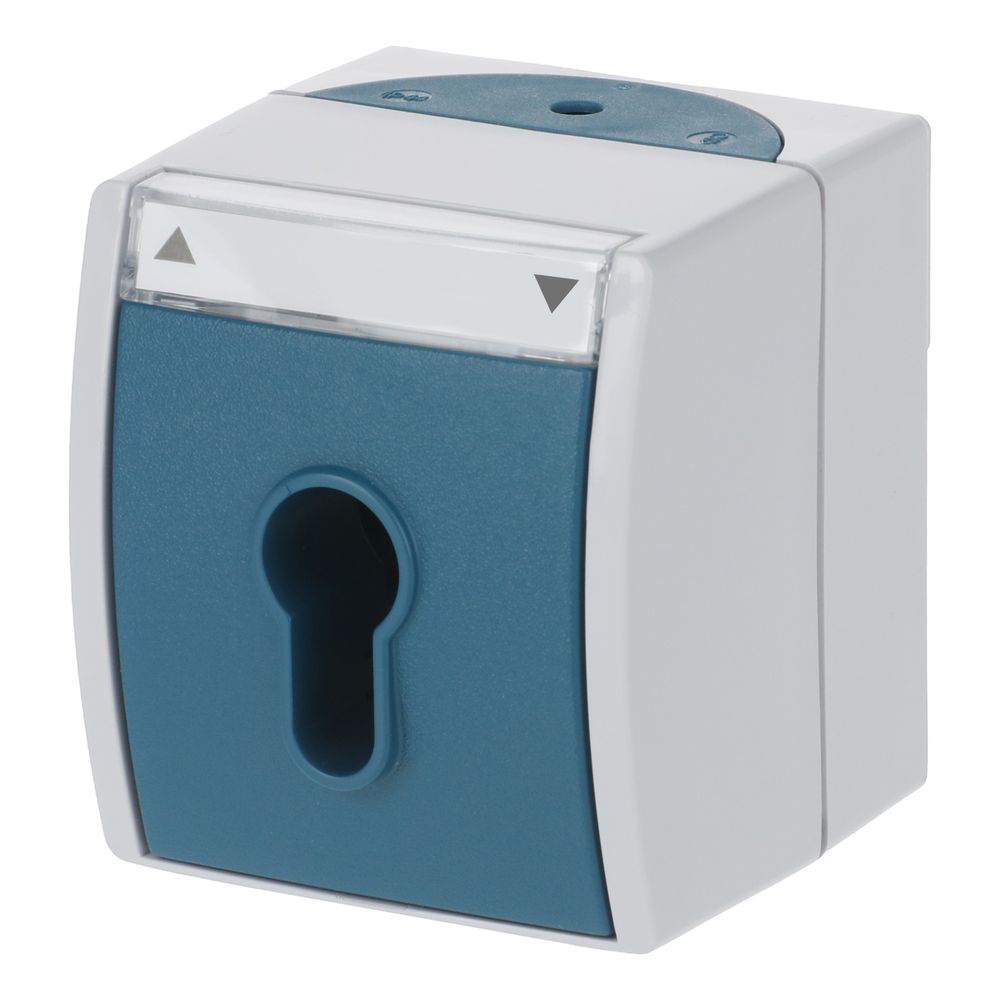 Busch Jäger Jalousie-Schlüsselschalter 2712SLW-53 2polig grau/blaugrün... BJ-2CKA001101A0916 4011395992685 (Abb. 2)
