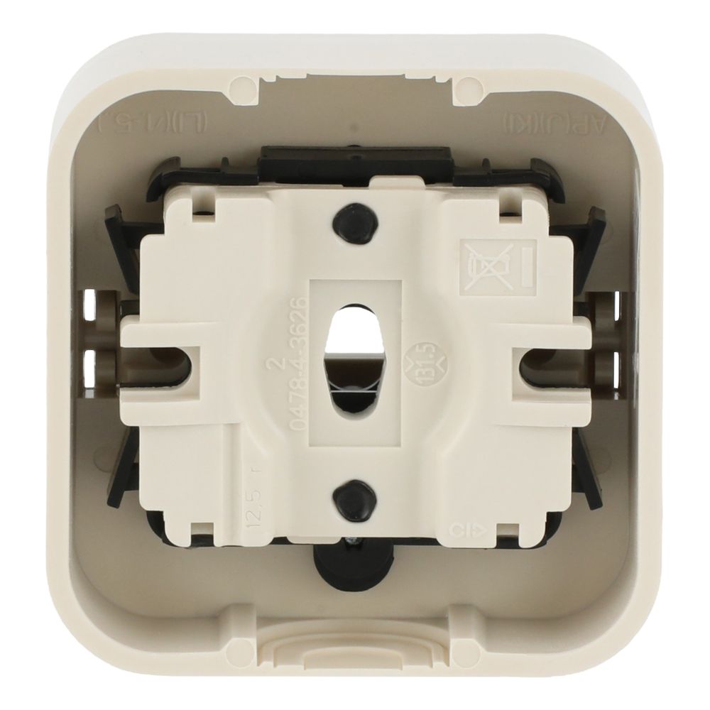 Busch Jäger Duro 2000 AP Taster 2621AP 1polig Schliesser ohne Symbol 250V 10A... BJ-2CKA001442A0201 4011395053706 (Abb. 4)