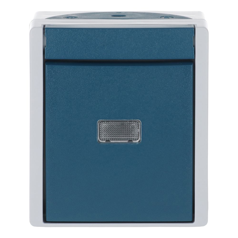 Busch Jäger APWG ocean Taster 2621W-53-206 Wechsler grau/blaugrün 1-polig... BJ-2CKA001484A0054 4011395023921 (Abb. 1)