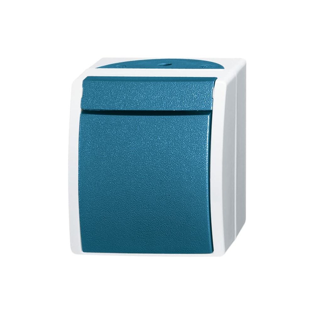 Busch Jäger APWG ocean Taster 2621W-53 1polig Schliesser grau/blaugrün... BJ-2CKA001484A0370 4011395992753 (Abb. 1)