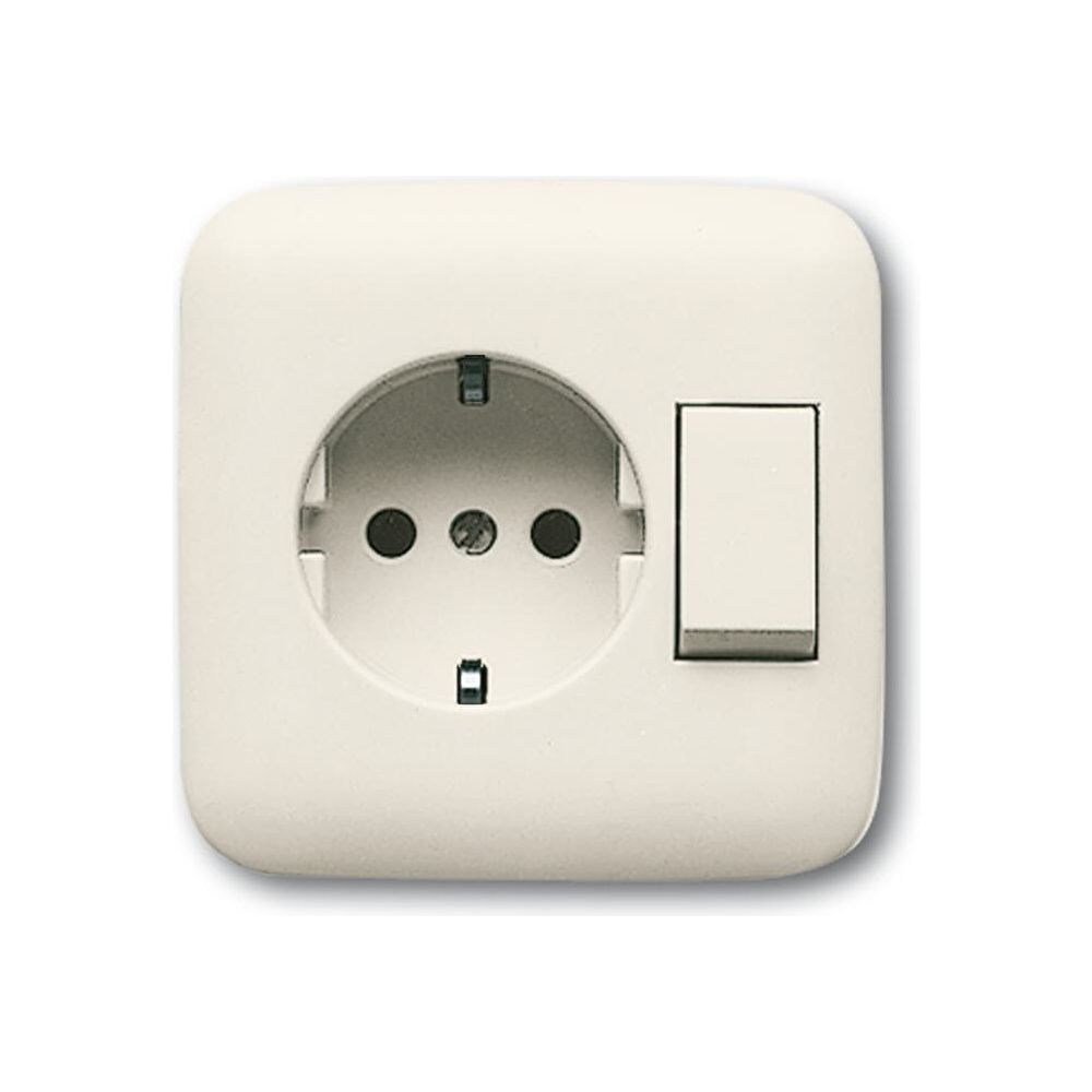 Busch Jäger Duro 2000 SI Kombinati 4310/6EUJ-212 Schuko Steckdose mit Wippschalter ... BJ-2CKA001611A0102 4011395064504 (Abb. 1)
