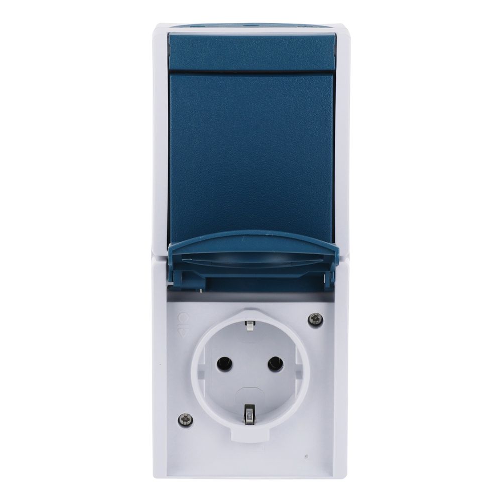 Busch Jäger APWG ocean Kombination 2601/6/20EW-53 Schuko Wechsel senkr grau blaugrü... BJ-2CKA001684A0316 4011395992913 (Abb. 1)