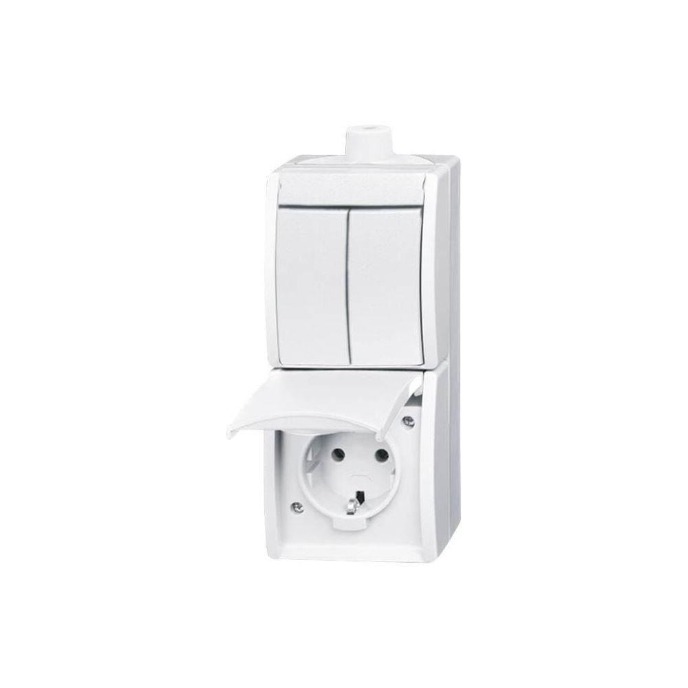 Busch Jäger APWG ocean Kombination 2601/5/20EW-54-503 Schuko mit Wippschalter alpin... BJ-2CKA001684A0328 4011395095928 (Abb. 1)