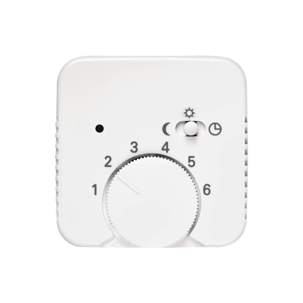 Busch Jäger Reflex SI Thermostat 1795-214 Abdeckung alpinweiss mit Schiebeschalter ... BJ-2CKA001710A3556 4011395043820 (Abb. 1)
