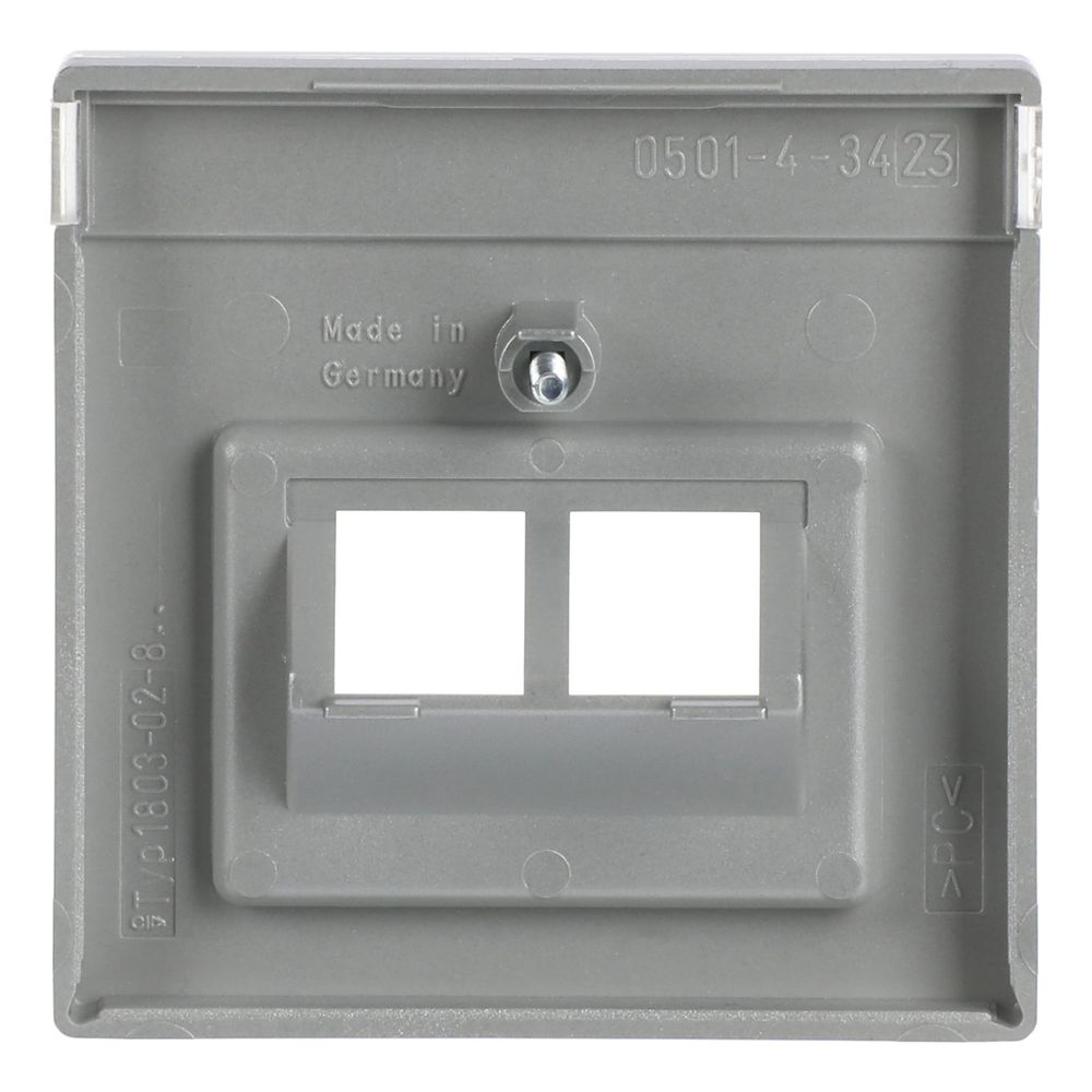 Busch Jäger future linear Abdeckung 1803-02-83 f.UAE 2fach alusilber mit Schrägausl... BJ-2CKA001710A3610 4011395054765 (Abb. 4)