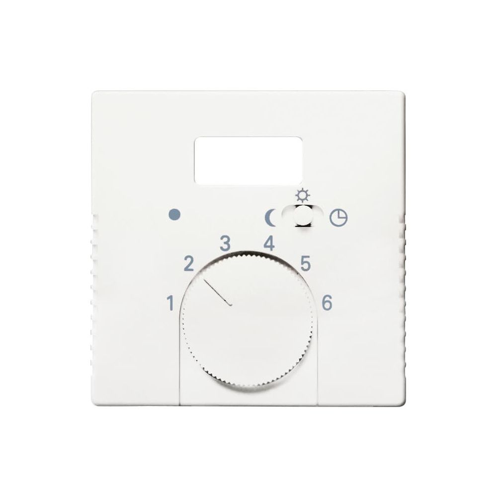 Busch Jäger carat Thermostat-Abdeckung 1795TA-84 mit Schalter davos/studioweiss... BJ-2CKA001710A3725 4011395078495 (Abb. 1)