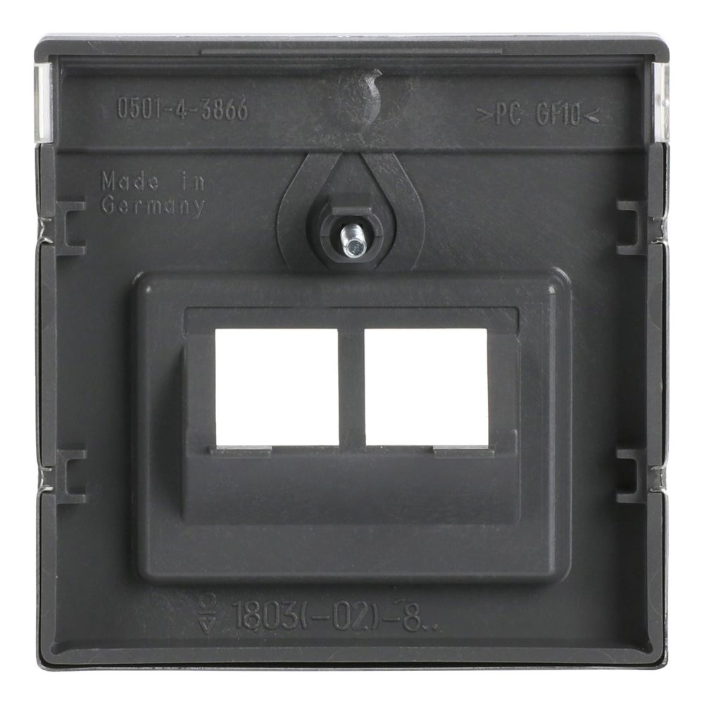 Busch Jäger Abdeckung 1803-02-866 pur Edelstahl für UAE 2fach... BJ-2CKA001710A3764 4011395087817 (Abb. 5)
