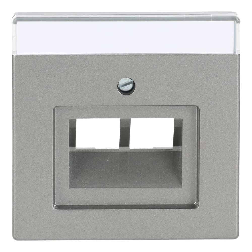 Busch Jäger Abdeckung für UAE 1803-02-803 2fach graumetallic Zentralscheibe mit Bes... BJ-2CKA001710A3853 4011395110492 (Abb. 1)