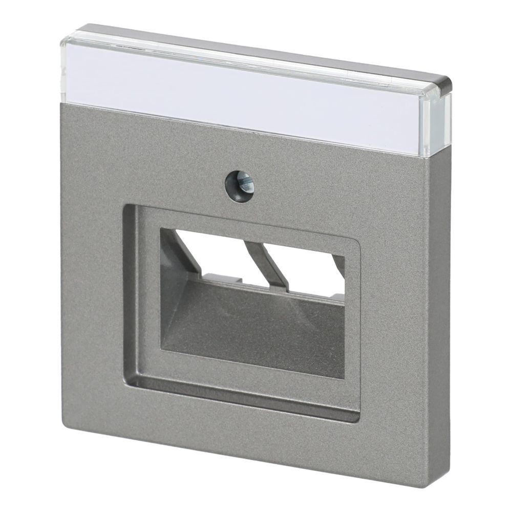 Busch Jäger Abdeckung für UAE 1803-02-803 2fach graumetallic Zentralscheibe mit Bes... BJ-2CKA001710A3853 4011395110492 (Abb. 2)