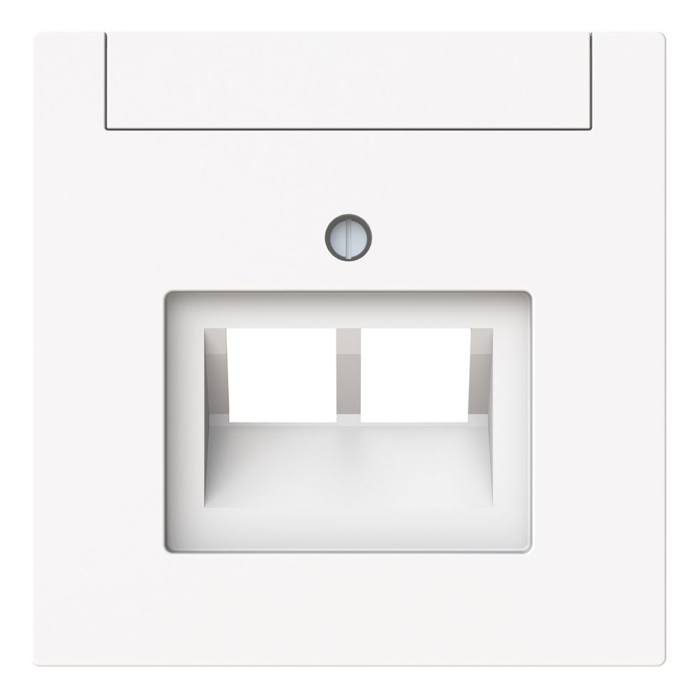 Busch Jäger Zentralscheibe 2-fach UAE 1803-02-44M mit Beschriftungsfeld Busch-art l... BJ-2CKA001710A4228 4011395328293 (Abb. 1)