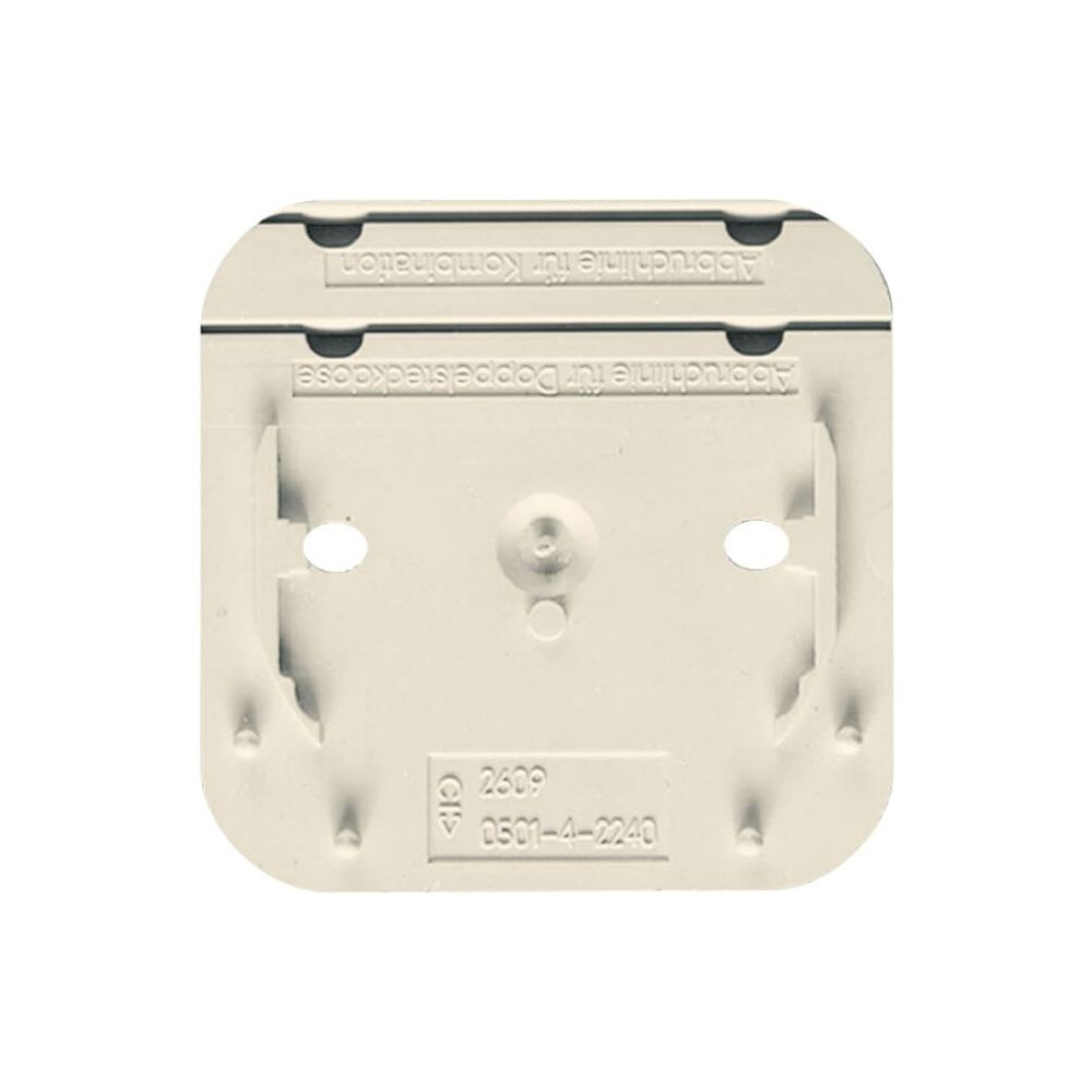 Busch Jäger Duro 2000 AP Montageplatte 2609AP 1-fach weiß für alle AP Geräte... BJ-2CKA001716A0026 4011395078402 (Abb. 1)