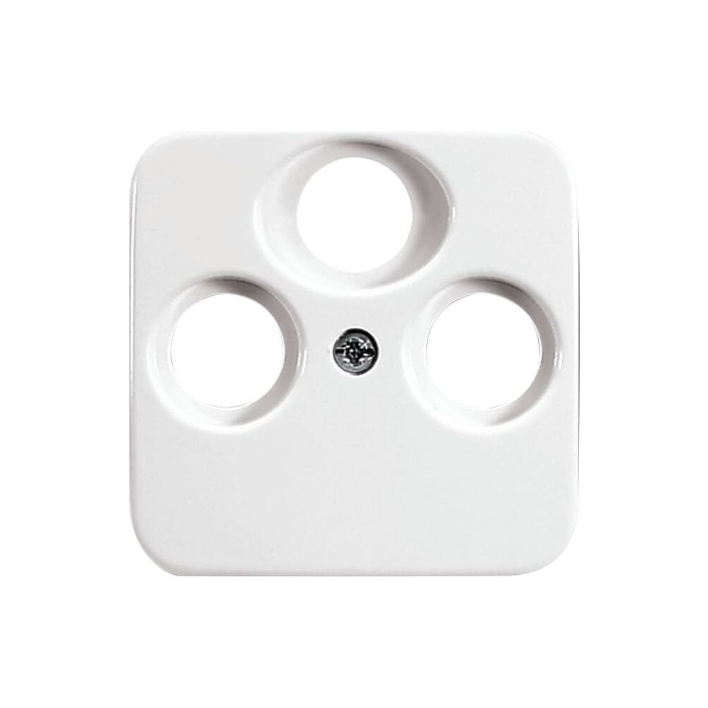 Busch Jäger Reflex SI Koax-Abdeckung 1743-03-214 3Loch alpinweiss... BJ-2CKA001724A1754 4011395538005 (Abb. 1)