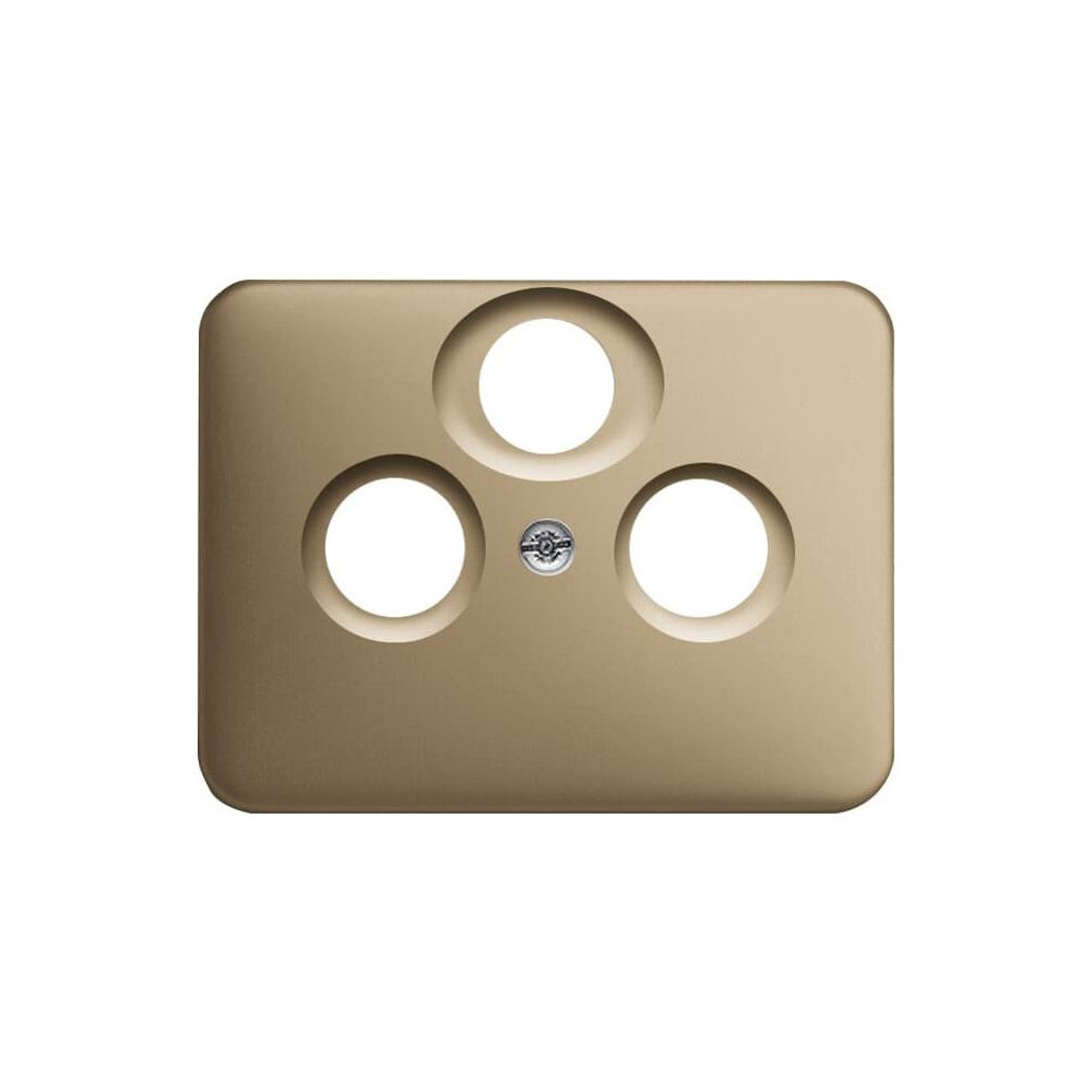 Busch Jäger alpha nea Koax-Abdeck 1743-03-21-101 3Loch bronze Zentralscheibe TV Rad... BJ-2CKA001724A2748 4011395984673 (Abb. 1)