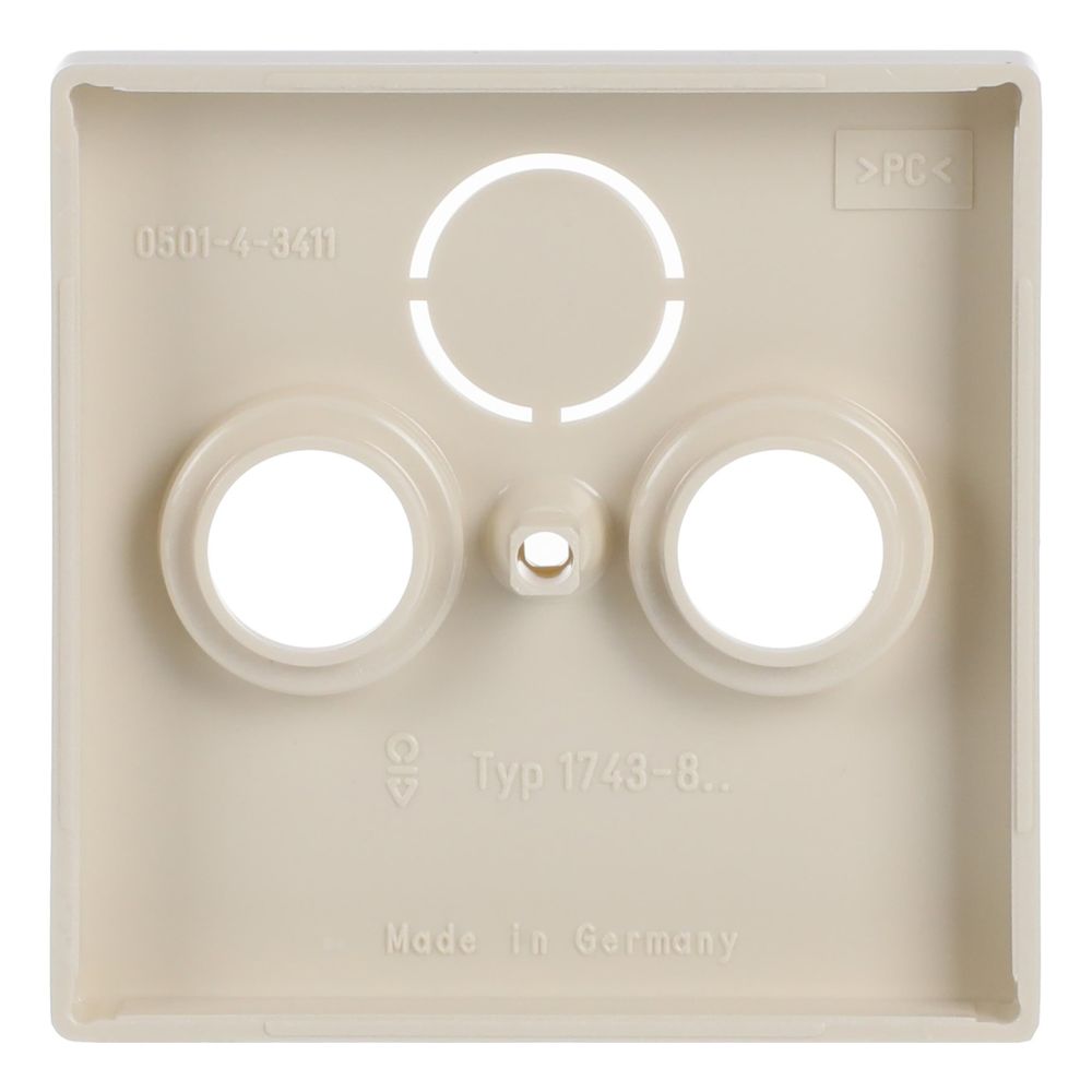 Busch Jäger carat Koax-Abdeckung 1743-82 3Loch savanne/ews... BJ-2CKA001724A2758 4011395995464 (Abb. 4)