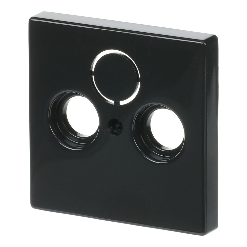 Busch Jäger carat Koax-Abdeckung 1743-81 3Loch anthrazit für Antennensteckdosen... BJ-2CKA001724A4252 4011395056295 (Abb. 2)