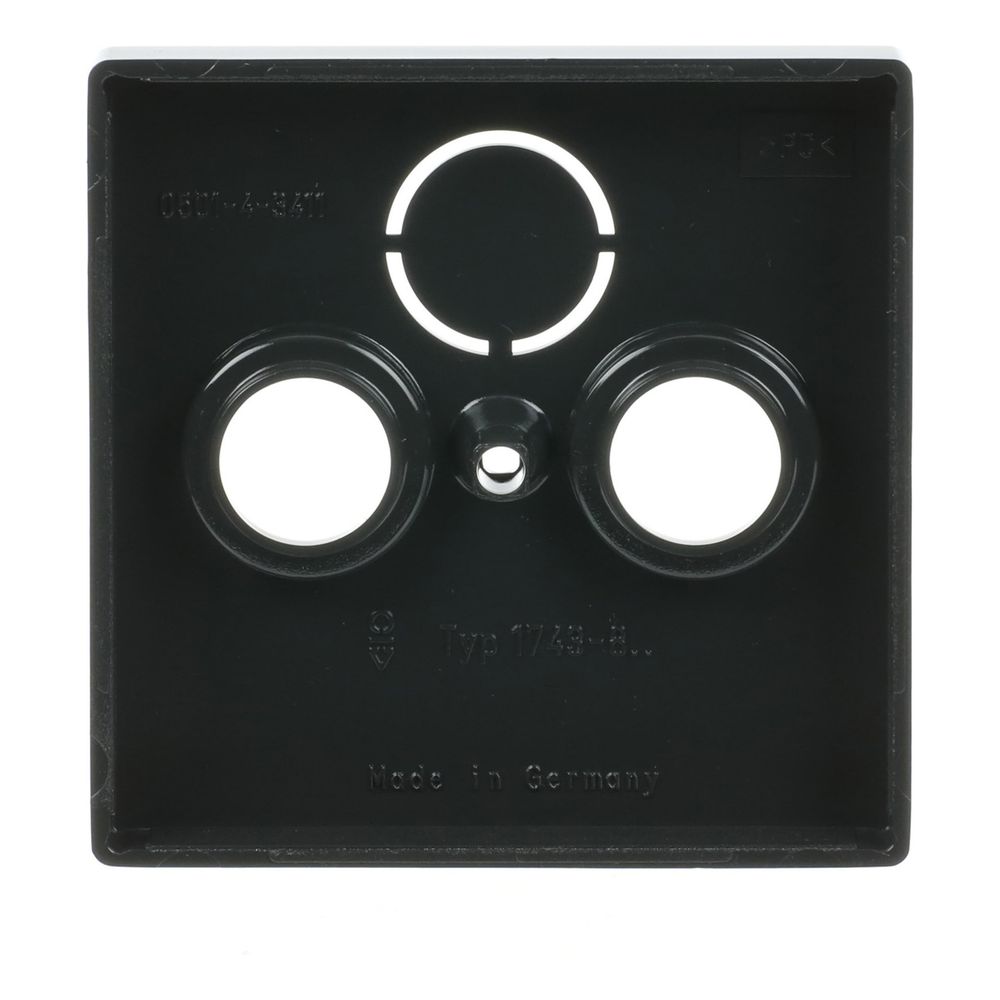 Busch Jäger carat Koax-Abdeckung 1743-81 3Loch anthrazit für Antennensteckdosen... BJ-2CKA001724A4252 4011395056295 (Abb. 4)