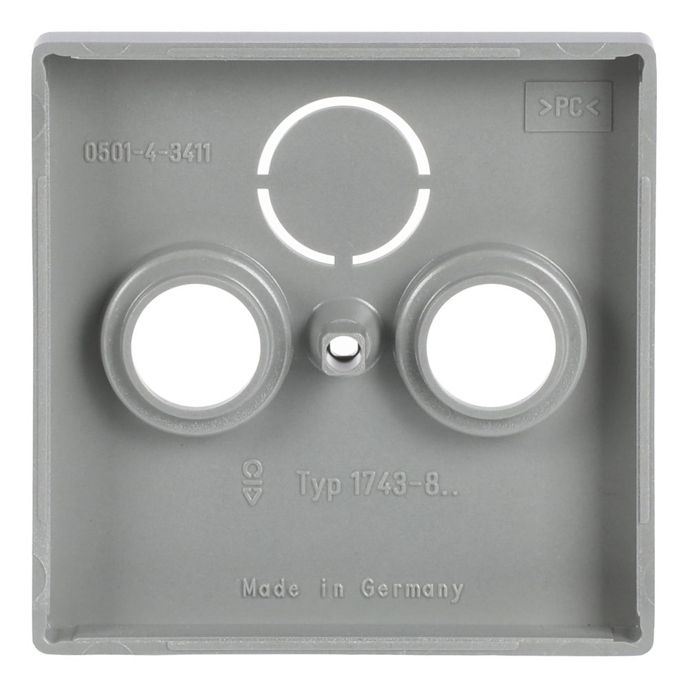 Busch Jäger future linear Koax-Abdeckung 1743-83 3Loch alusilber... BJ-2CKA001724A4262 4011395074725 (Abb. 4)