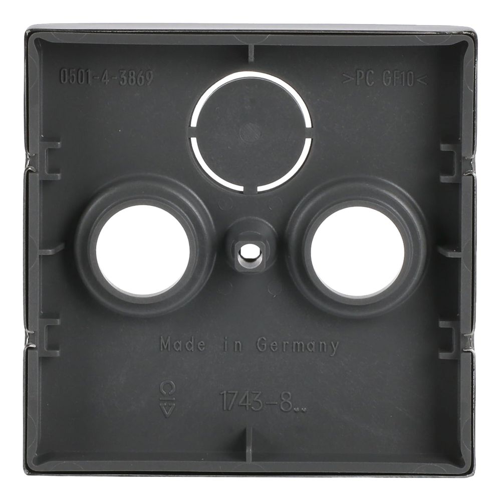 Busch Jäger Koax-Abdeckung 1743-866 3Loch Edelstahl für Radio TV SAT... BJ-2CKA001724A4271 4011395087893 (Abb. 4)