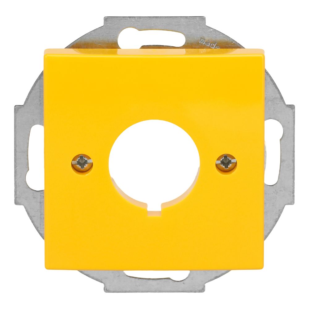 Busch Jäger Zentralscheibe 22,5mm 2533-914-15 gelb mit Tragring Busch-balance SI... BJ-2CKA001724A4345 4011395190937 (Abb. 1)