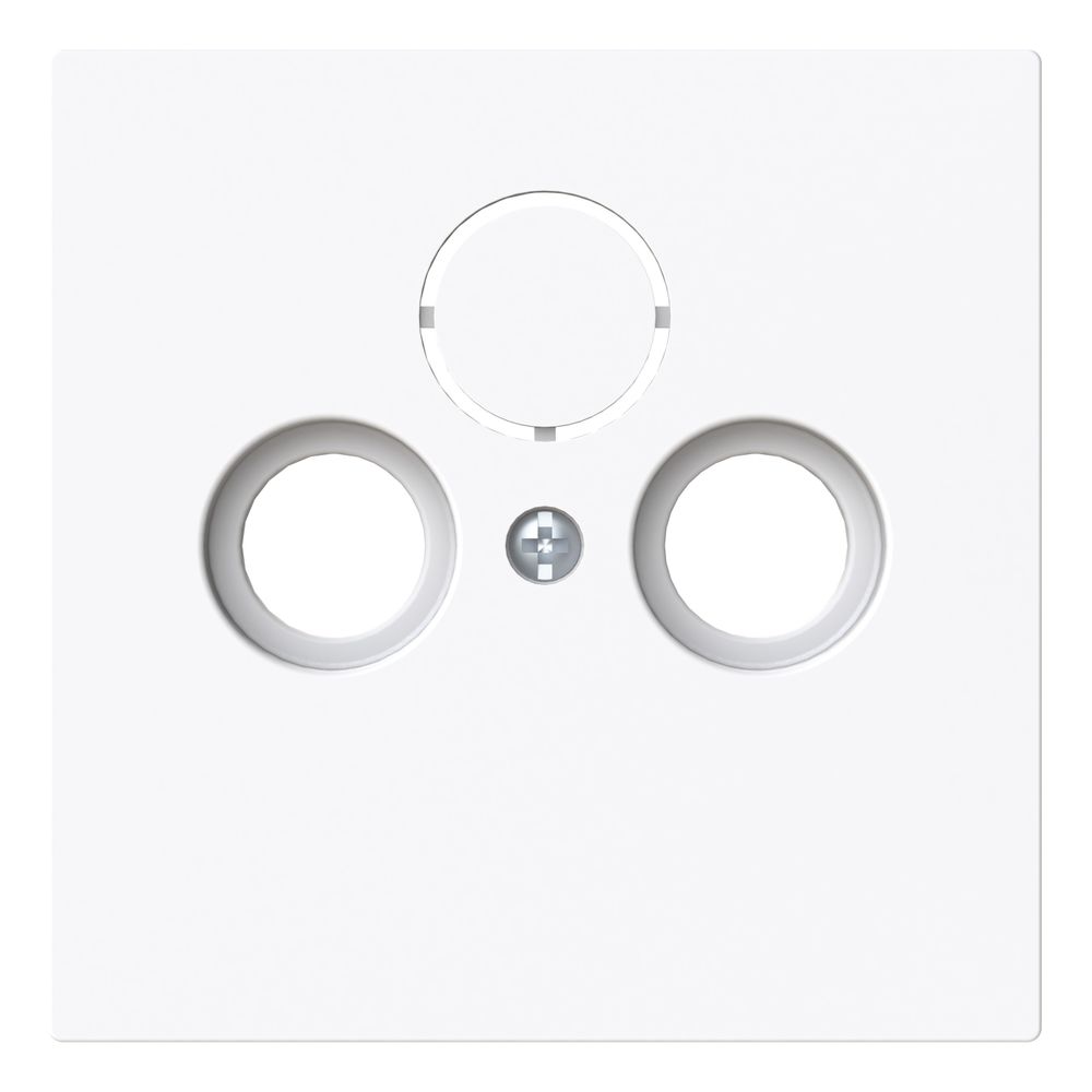 Busch Jäger Zentralscheibe weiß 1743-44G für Antennensteckdose 2/3-fach... BJ-2CKA001724A4432 4011395316986 (Abb. 1)