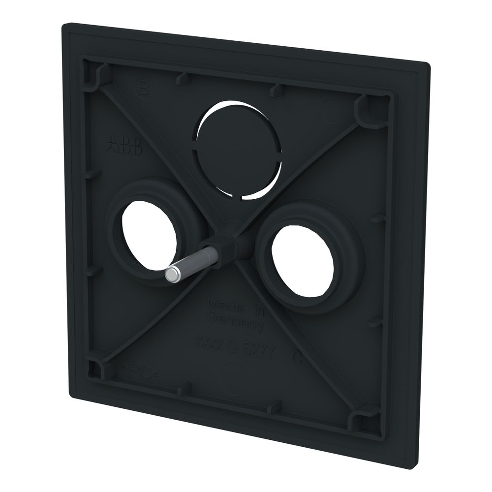Busch Jäger Zentralscheibe schwarz matt 1743-45M für Antennensteckdose 2/3-fach... BJ-2CKA001724A4435 4011395317013 (Abb. 3)