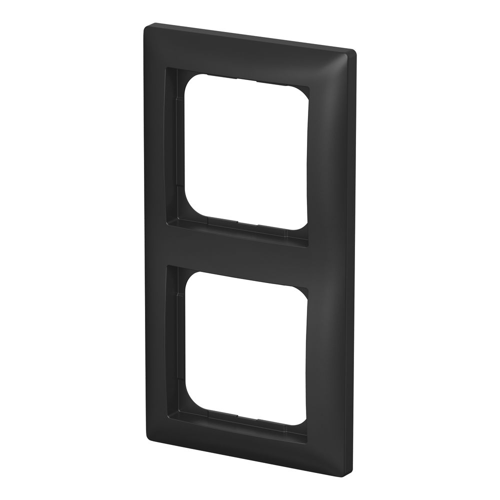 Busch Jäger Abdeckrahmen 2-fach Rahmen 1722-915 Busch-balance SI schwarz matt... BJ-2CKA001725A1569 4011395360101 (Abb. 2)