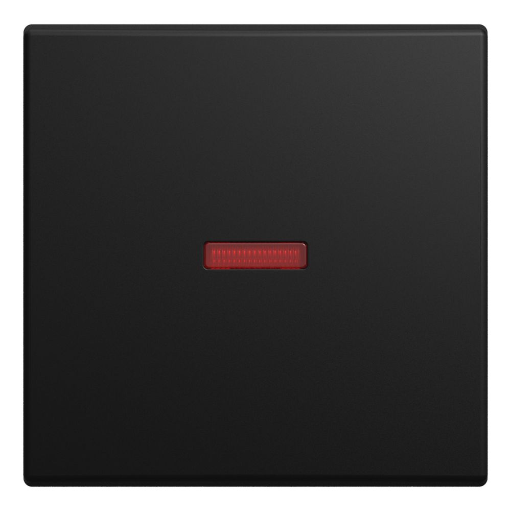 Busch Jäger Wippe mit kleiner roter Kalotte 1789-915 schwarz matt Busch-balance SI... BJ-2CKA001731A4037 4011395360422 (Abb. 1)